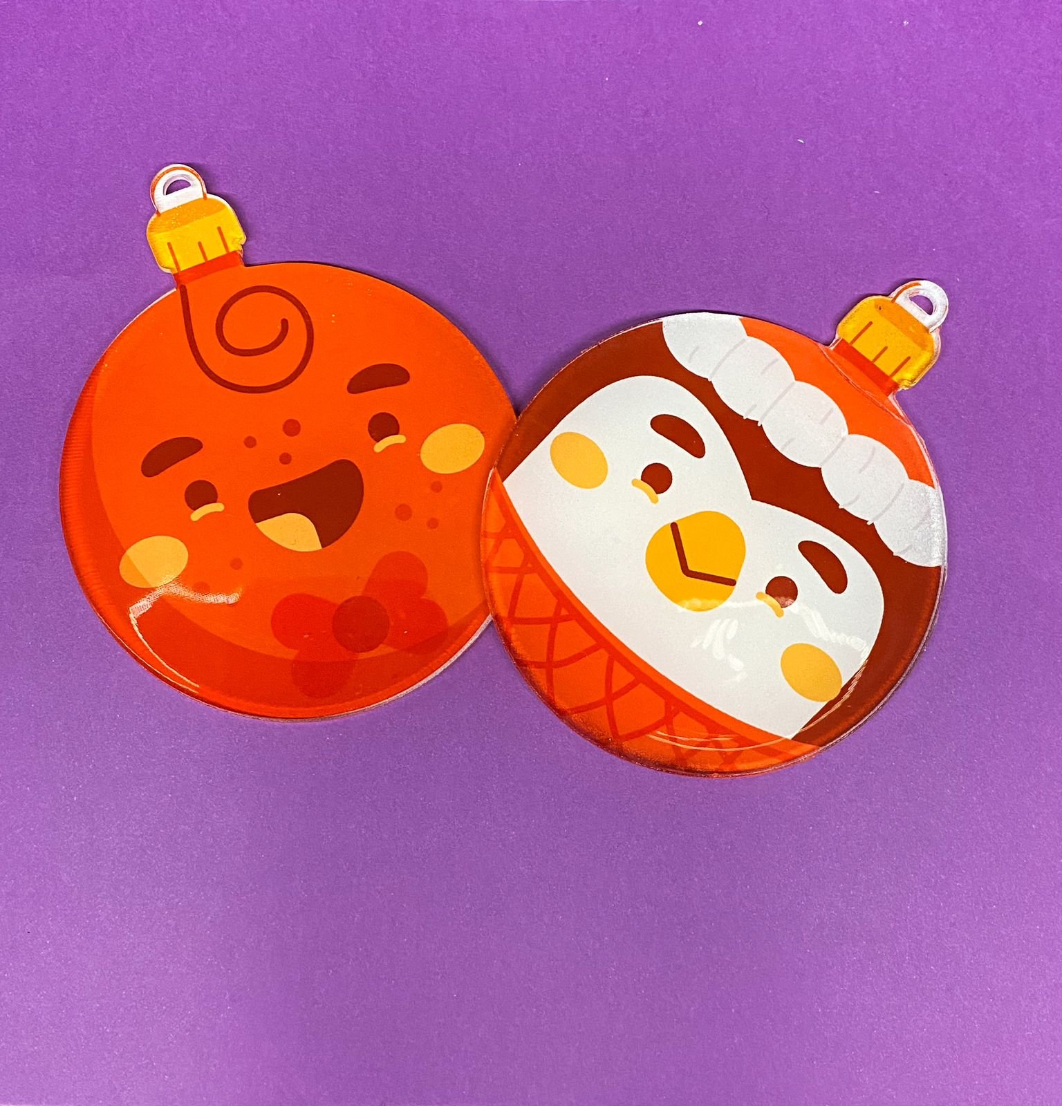 Bolitas Navideñas Sublimadas