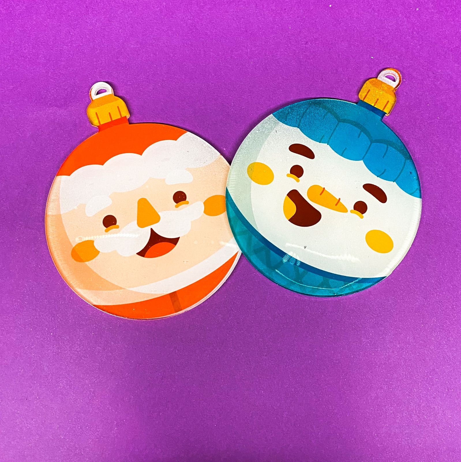 Bolitas Navideñas Sublimadas