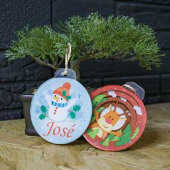 Bolitas Navideñas Sublimadas