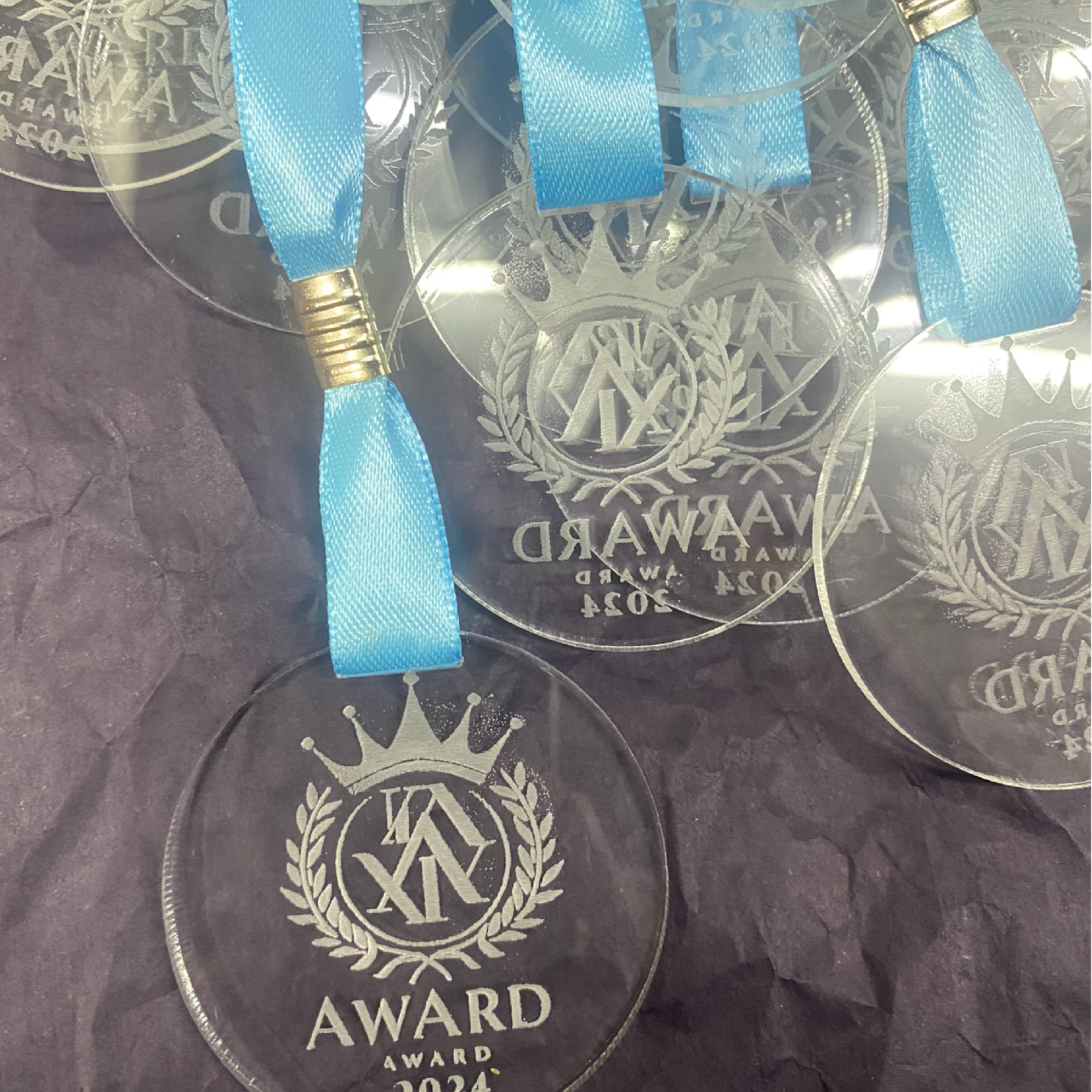 Medallas Acrílico Grabada