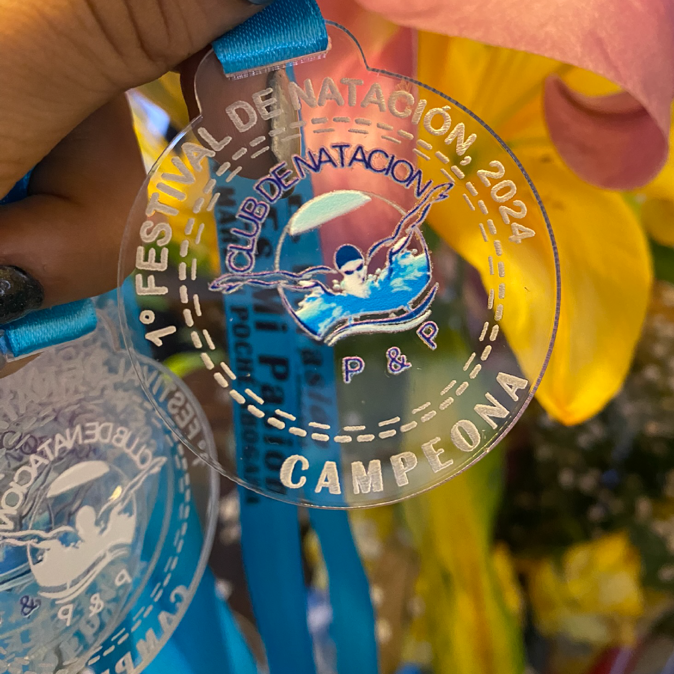 Medallas Acrílico Grabada