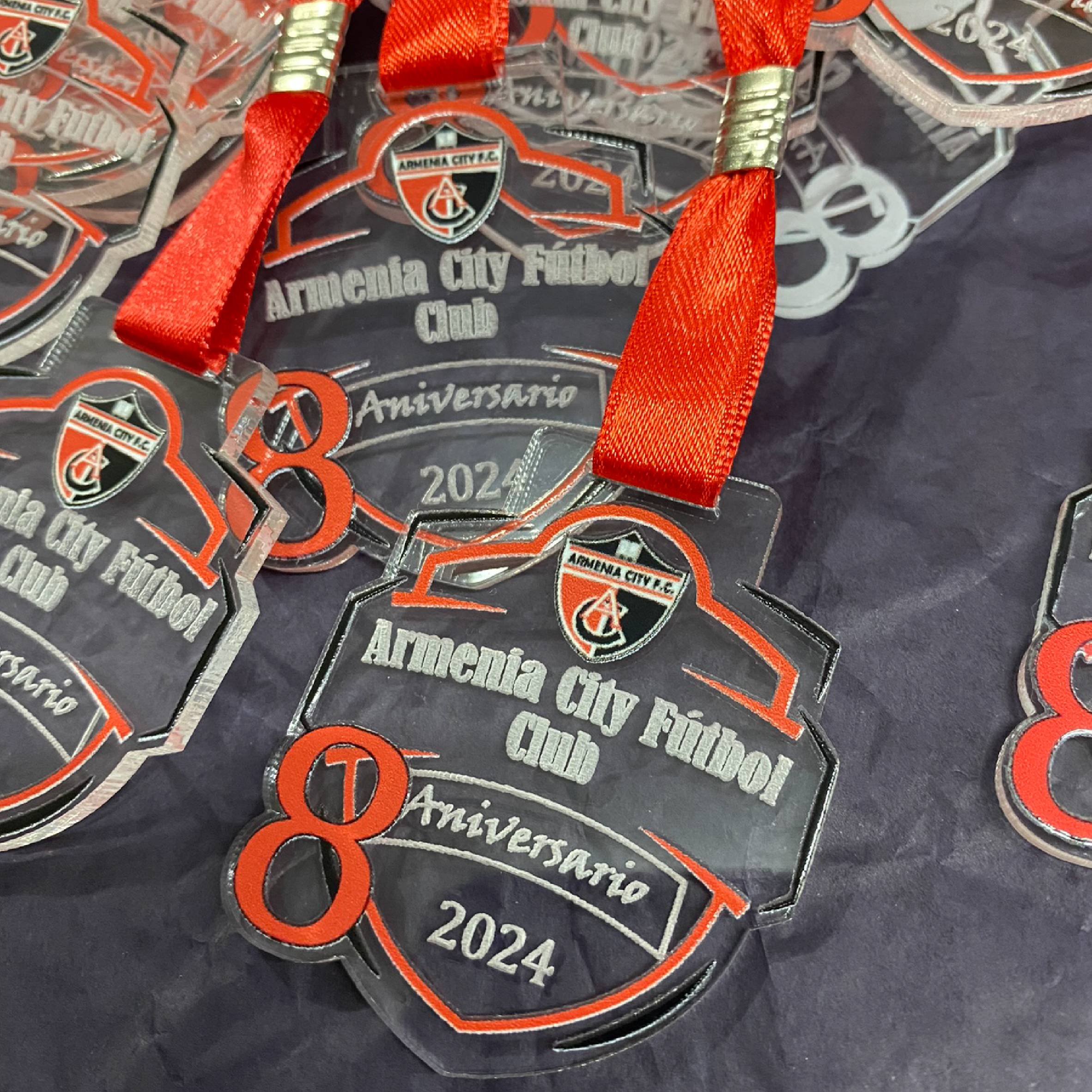 Medallas Acrílico Grabada