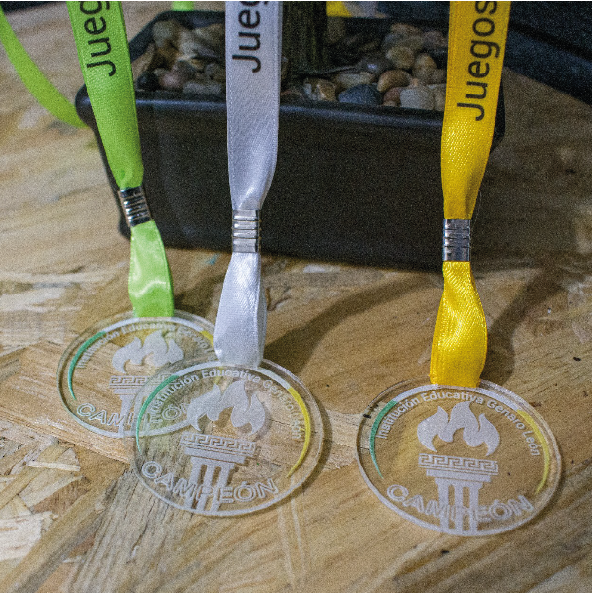 Medallas Acrílico Grabada