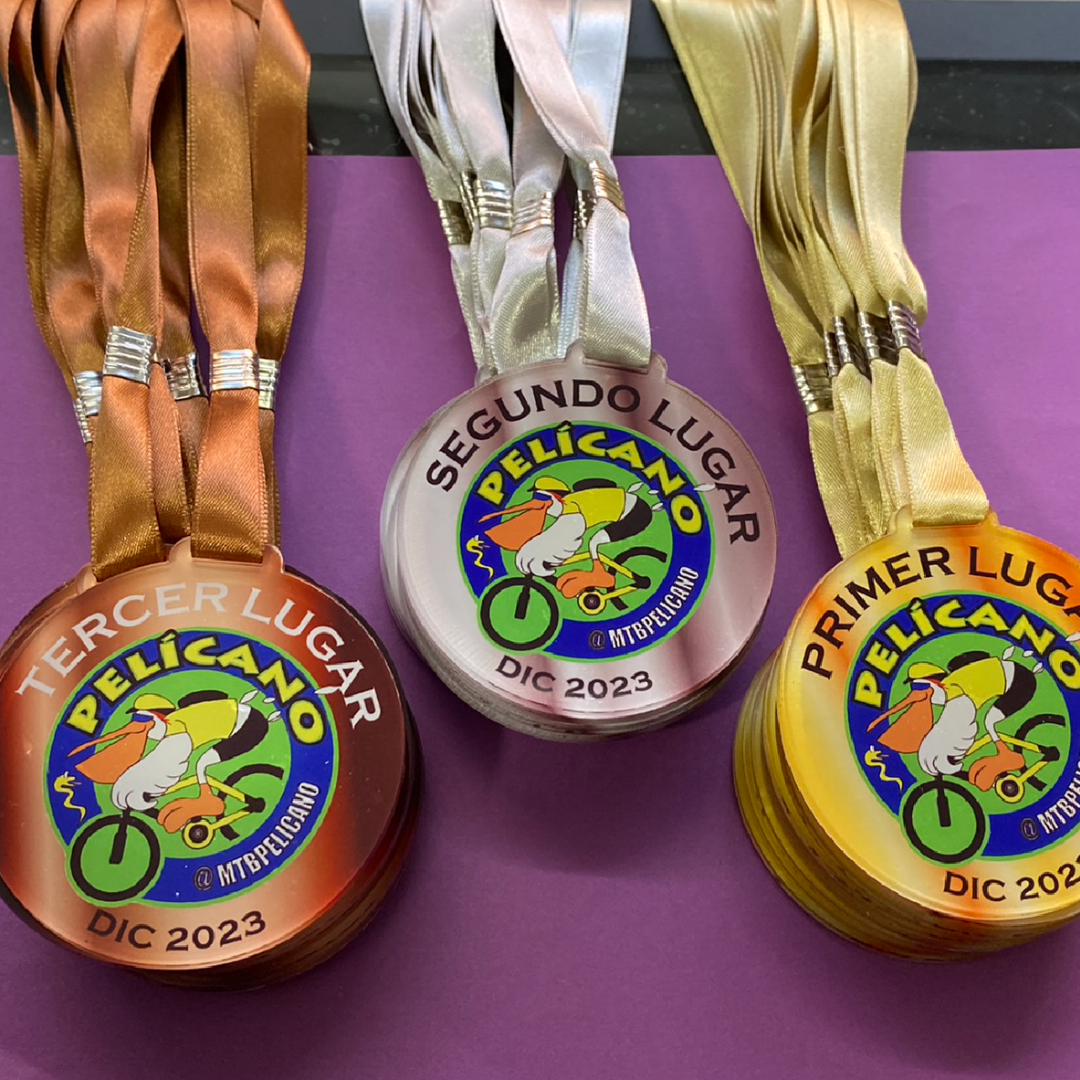 Medallas Color ó Translúcido 1 cara