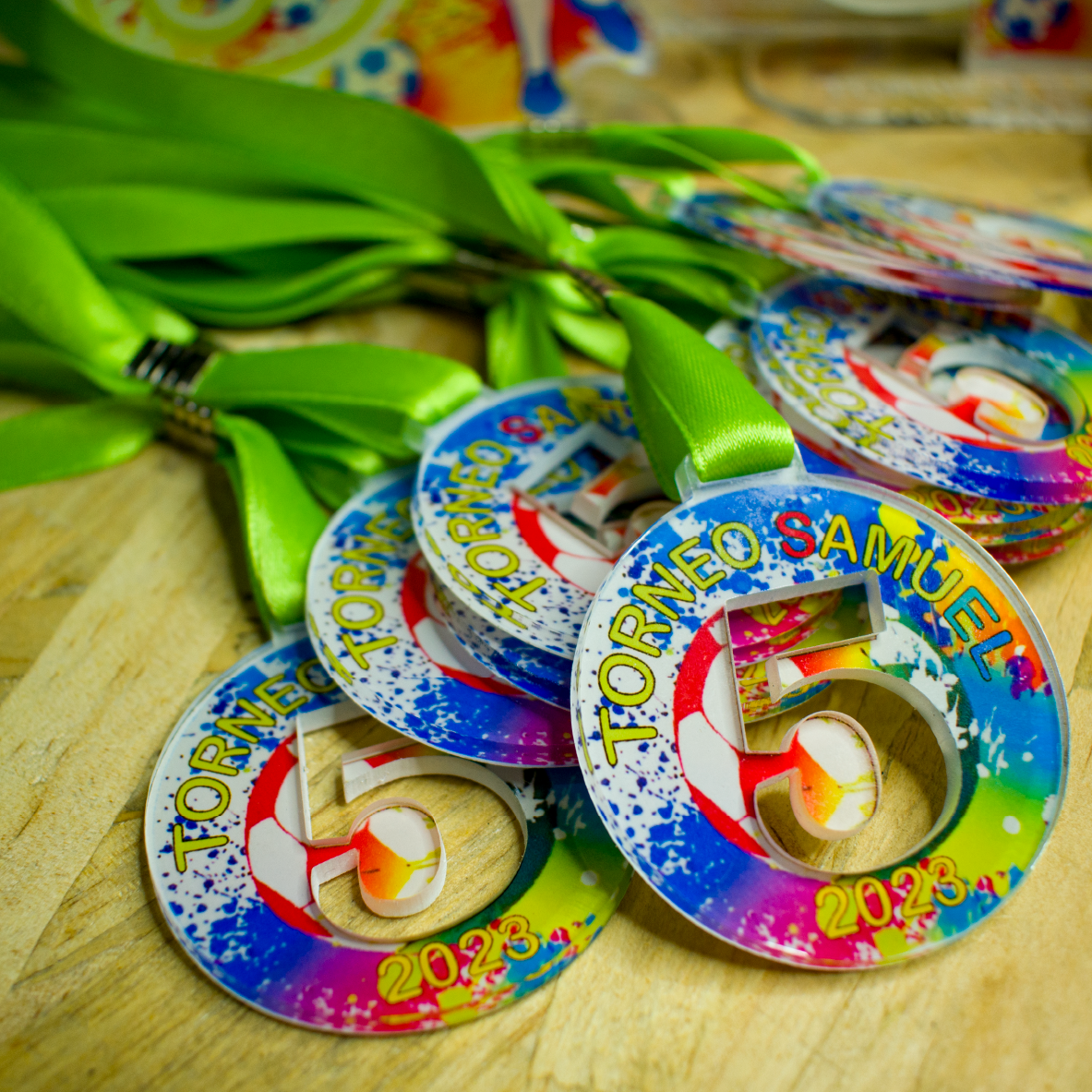 Medallas Color ó Translúcido 1 cara