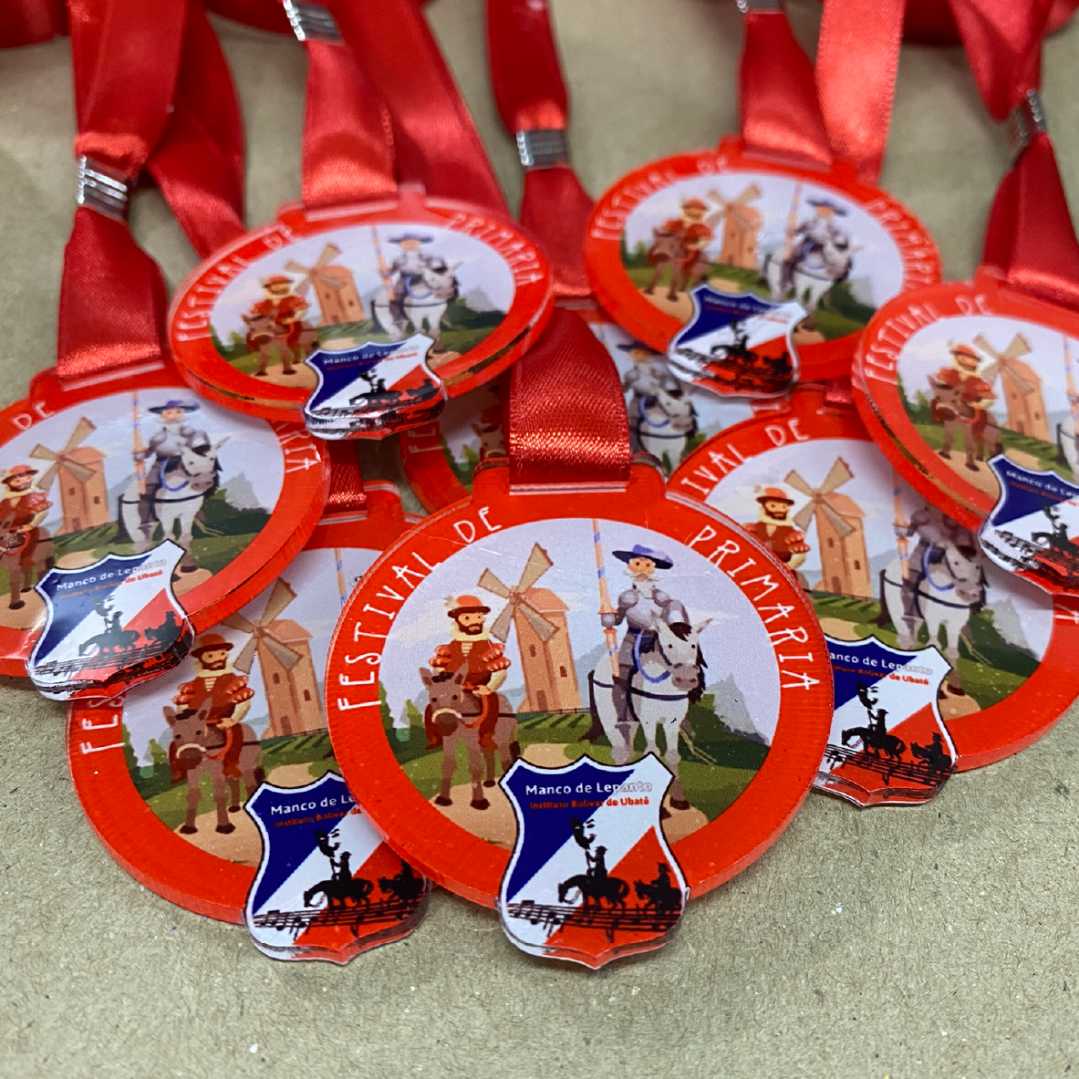 Medallas Color ó Translúcido 1 cara