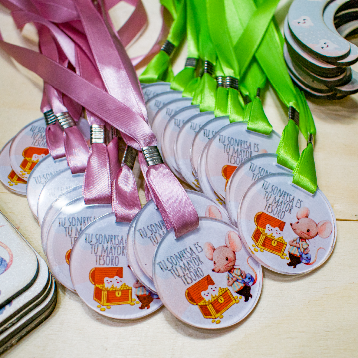 Medallas Color ó Translúcido 1 cara