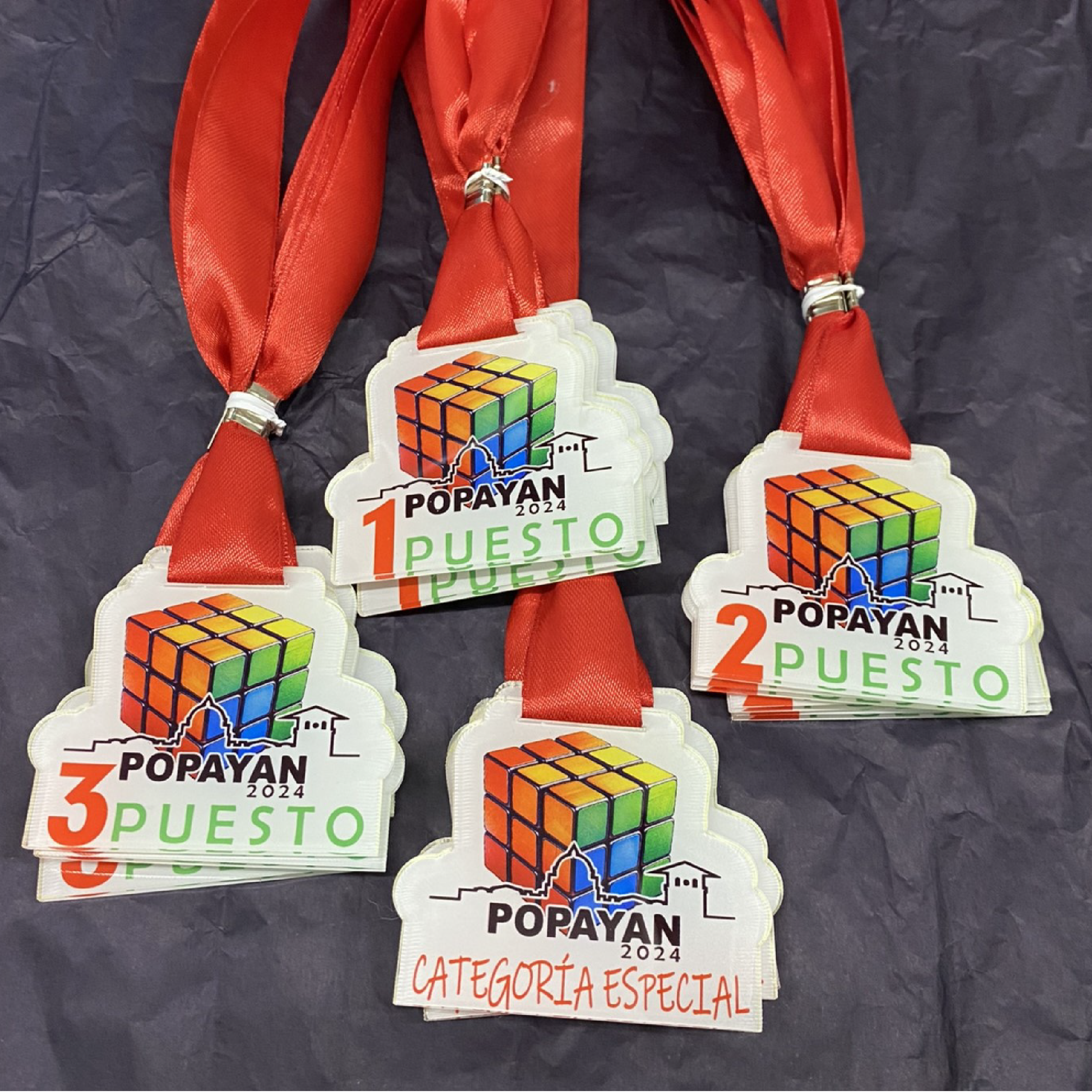 Medallas Color ó Translúcido 1 cara