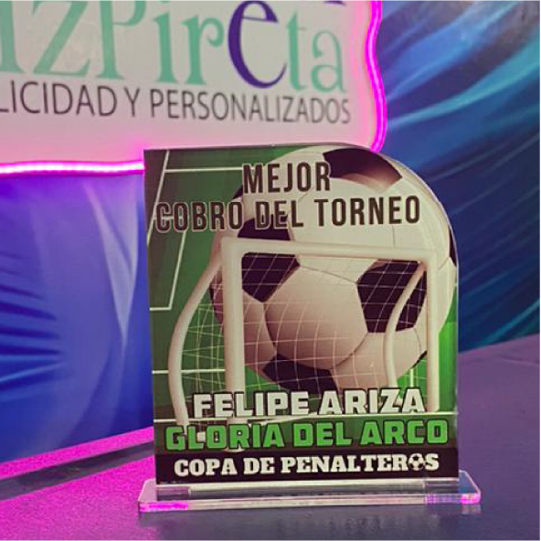 Trofeo Color Acrílico
