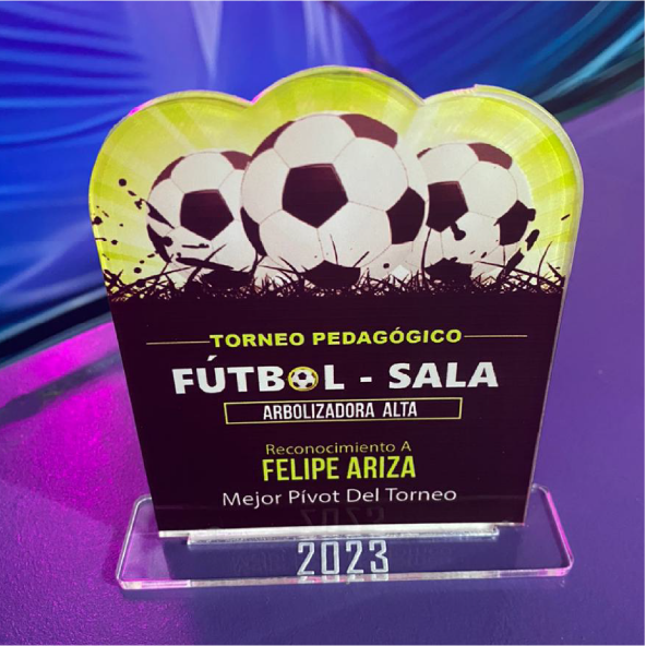 Trofeo Color Acrílico