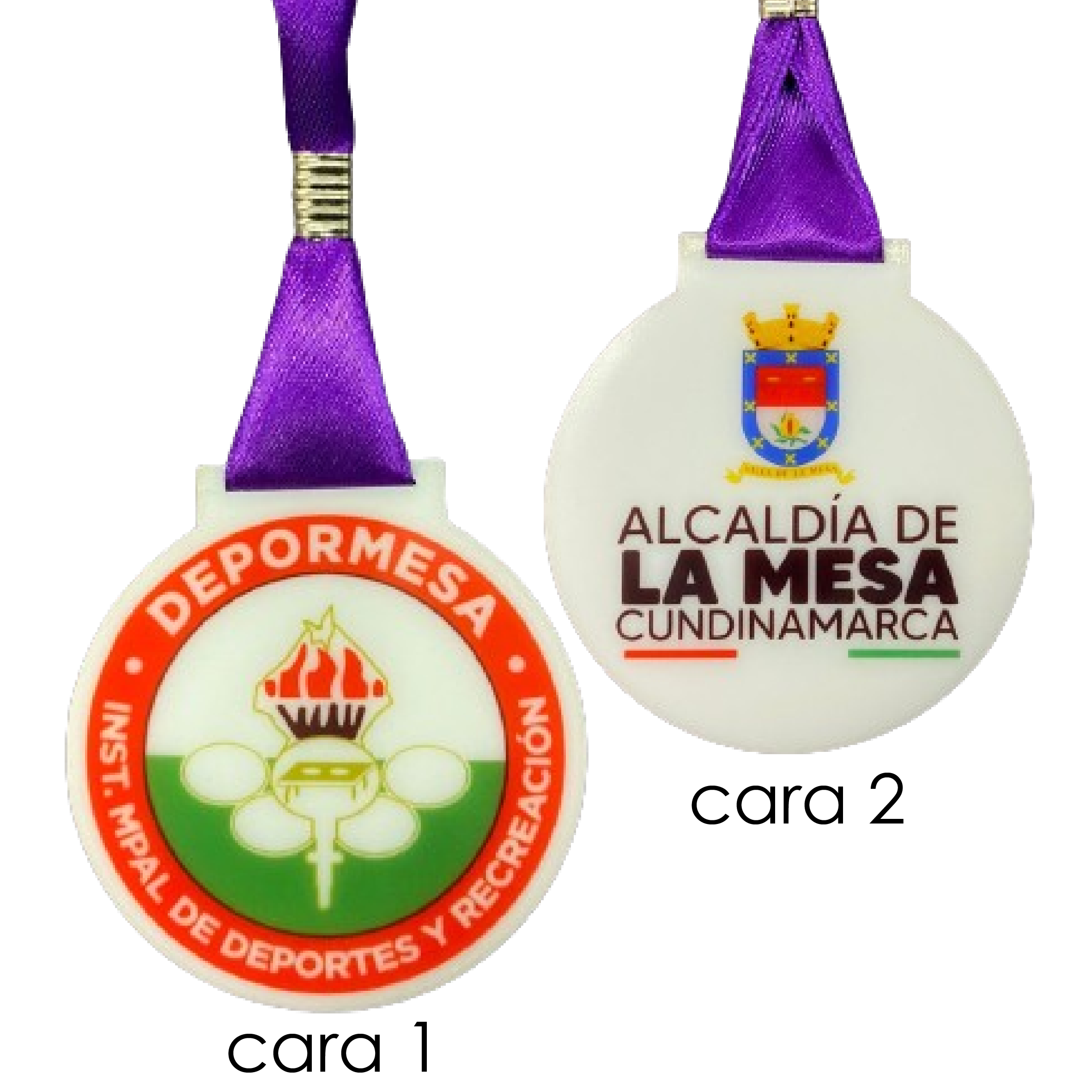 Medalla Color 2 Caras